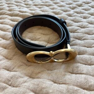 Coach Black and Gold Women's Belt